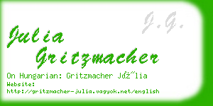 julia gritzmacher business card